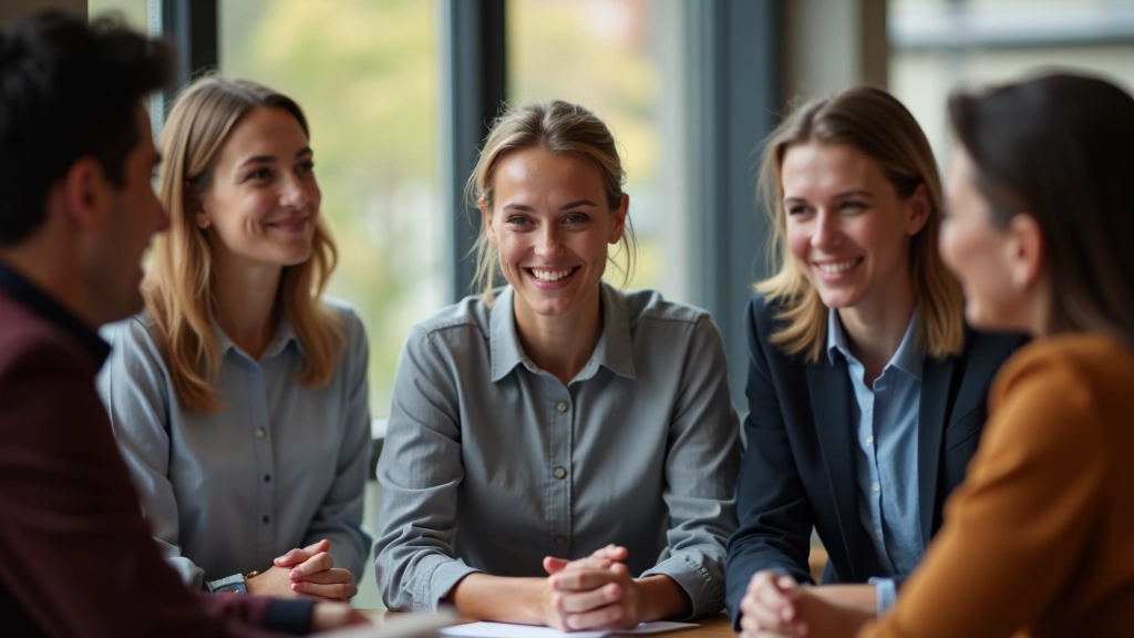 Team diskutiert Lernprozesse nach einem Trainingsmodul