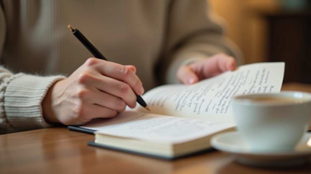 Nahaufnahme von Händen, die ein inspirierendes Buch durchblättern