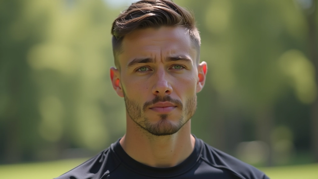 Person überwindet ein Hindernis bei einem Trainingsparcours mit Konzentration und Entschlossenheit