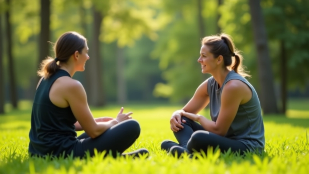 Trainingsgruppe diskutiert während eines Resilienz-Workshops in freier Natur